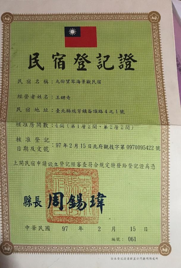 Jiufen Wangqin Sea View Homestay Eksteriør billede